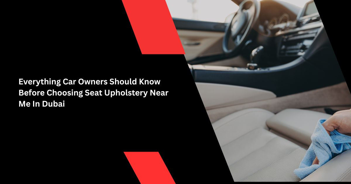 seat upholstery near me